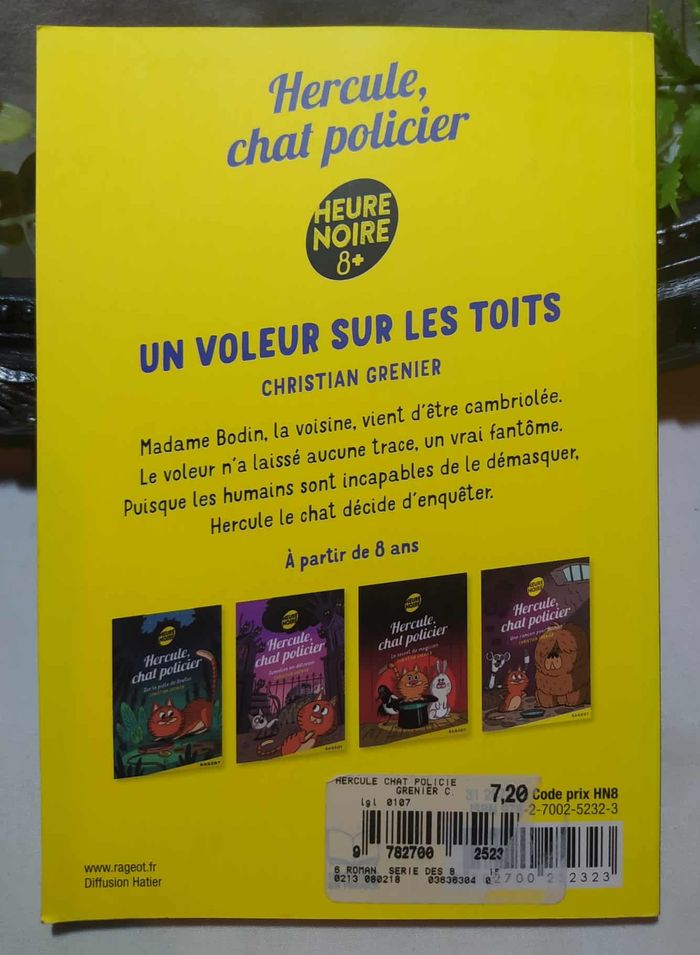 Hercule chat policier : Un voleur sur les toits de Christian Grenier - photo numéro 2