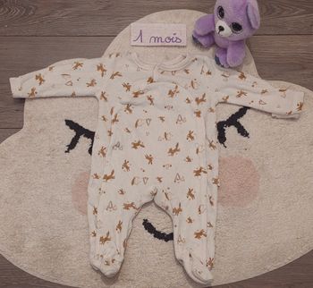 Pyjama chaud 1 pièce 1 mois