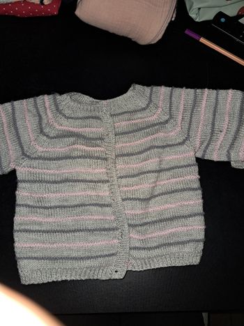 Gilet gris - fait main