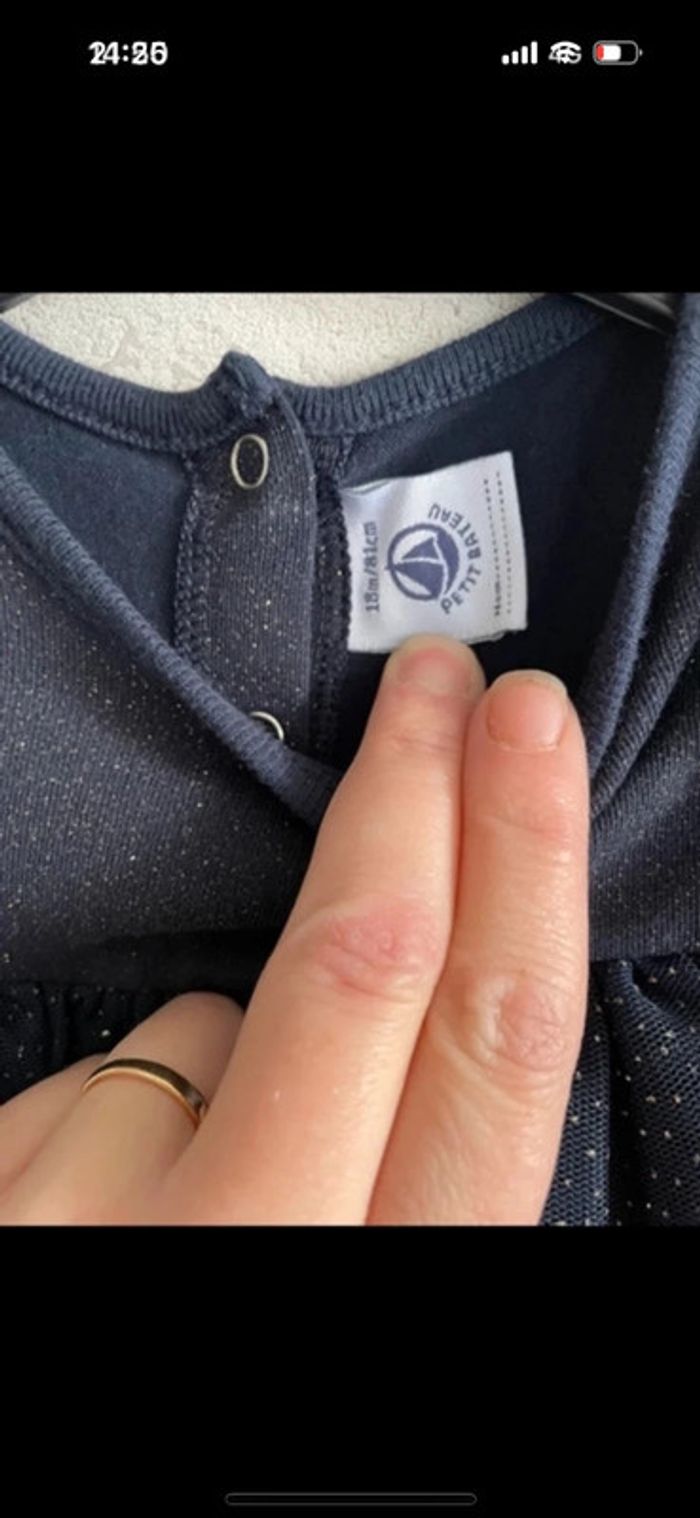 Robe Petit Bateau taille 18 mois - photo numéro 3