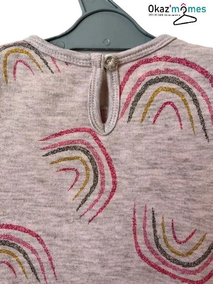 Robe à manches courtes imprimé arc-en-ciel - Orchestra 9 mois (71cm) - photo numéro 3