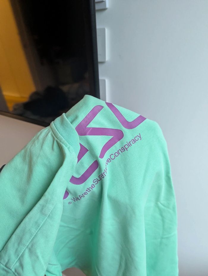 Tee-shirt Wesc vert clair taille M - photo numéro 2