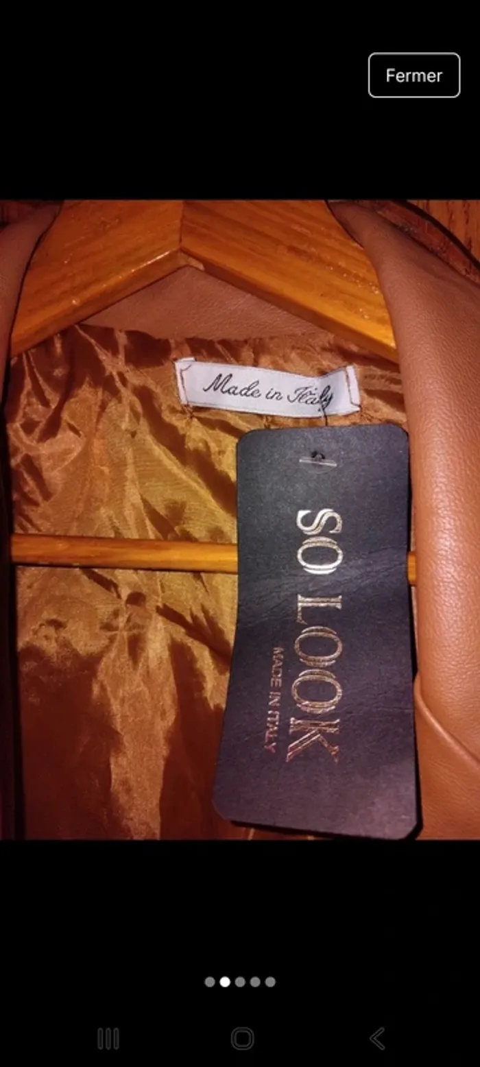 Veste mi mollet en simili cuir - photo numéro 2