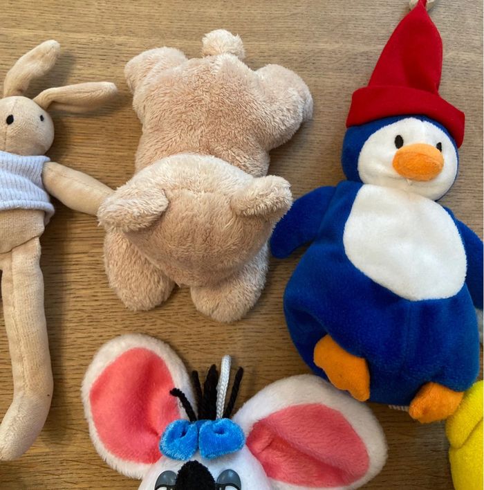 Lot de 13 petites peluches et une girafe Sophie - photo numéro 7