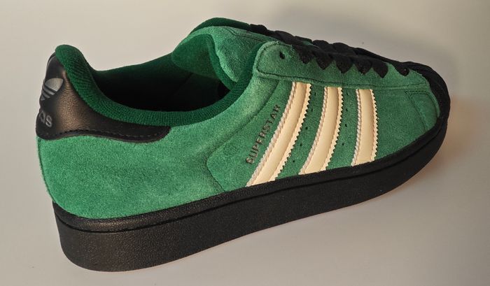 Adidas Superstar II Suede Vert & Noir – T.40 NEUVES - photo numéro 3