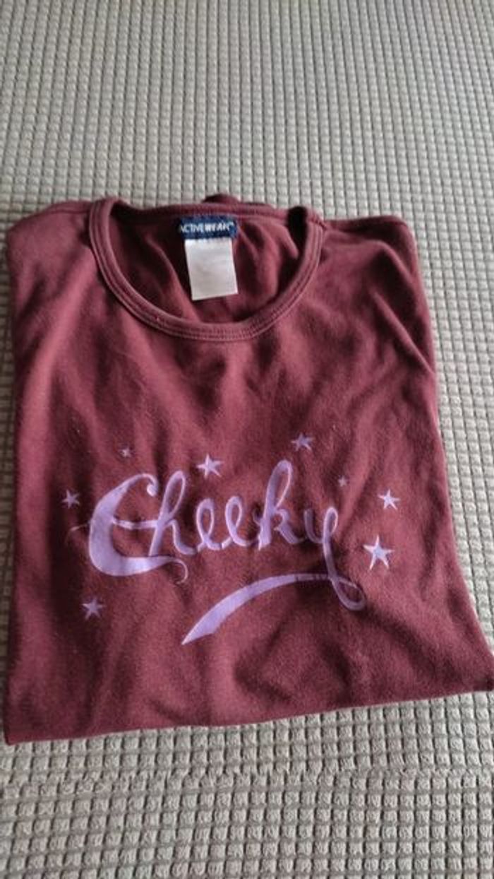 Polo t-shirt manche longue fille 12 ans ou femme taille 34/36 - photo numéro 2