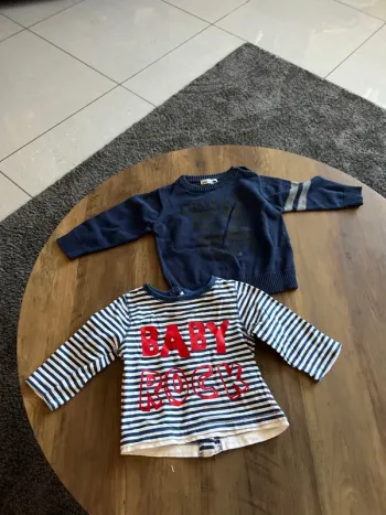 Lot de 2 pull 9 mois kiabi