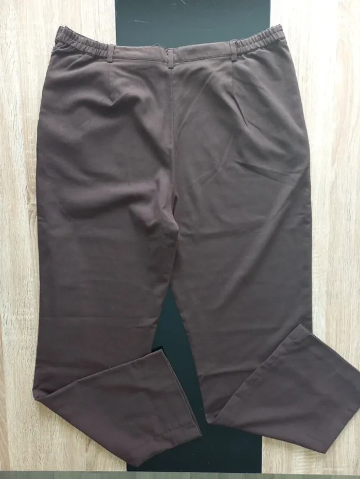 Pantalon marron femme T46 - photo numéro 10