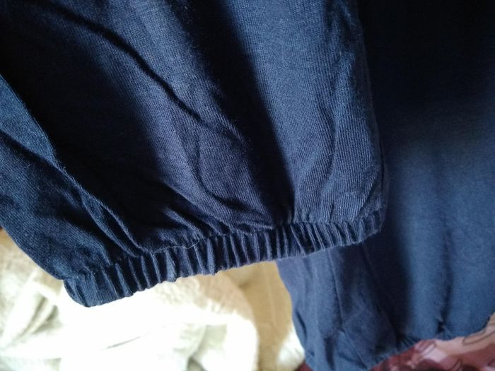 Blouse bouffante bleue marine - photo numéro 5