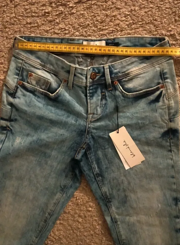 Jean bleu délavé BlendShe femme, taille - photo numéro 5