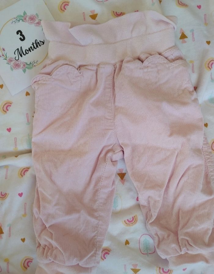 3 mois_Lot 4 pantalons 2 short fille_ séparable - photo numéro 4