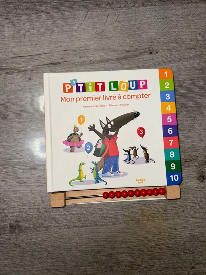 Livre p'tit loup apprends à compter jusqu'à 10