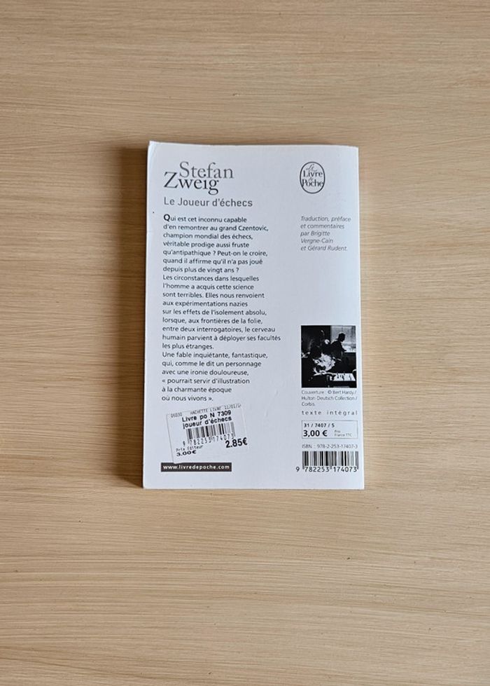 Livre Le joueur d'échecs - photo numéro 2