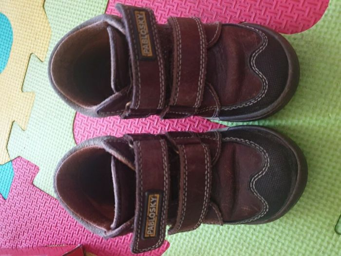 2 paires de chaussures garçon hiver taille 22 Pablovsky cuir - photo numéro 3