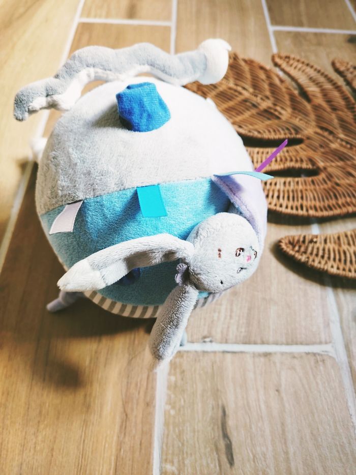 🐰Balle peluche d'éveil sensoriel en tissu/peluche - photo numéro 5