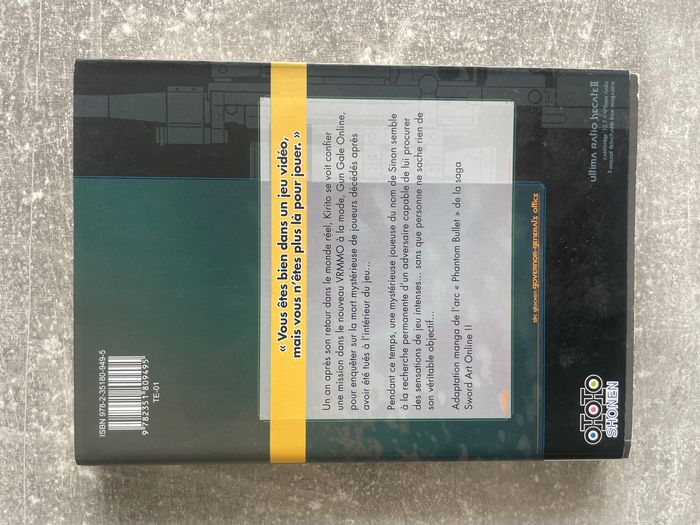 Manga Sword art online phanto, bullet tome 1 en version française. - photo numéro 2