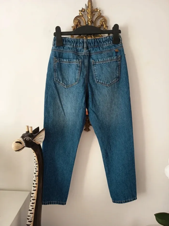 Jeans mom détail coeur - photo numéro 5