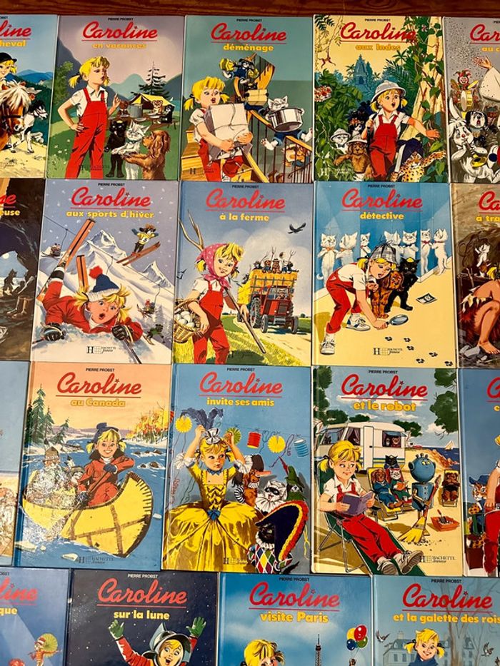Lot incroyable de 22 albums Caroline bd livres Pierre Probst Hachette - photo numéro 5
