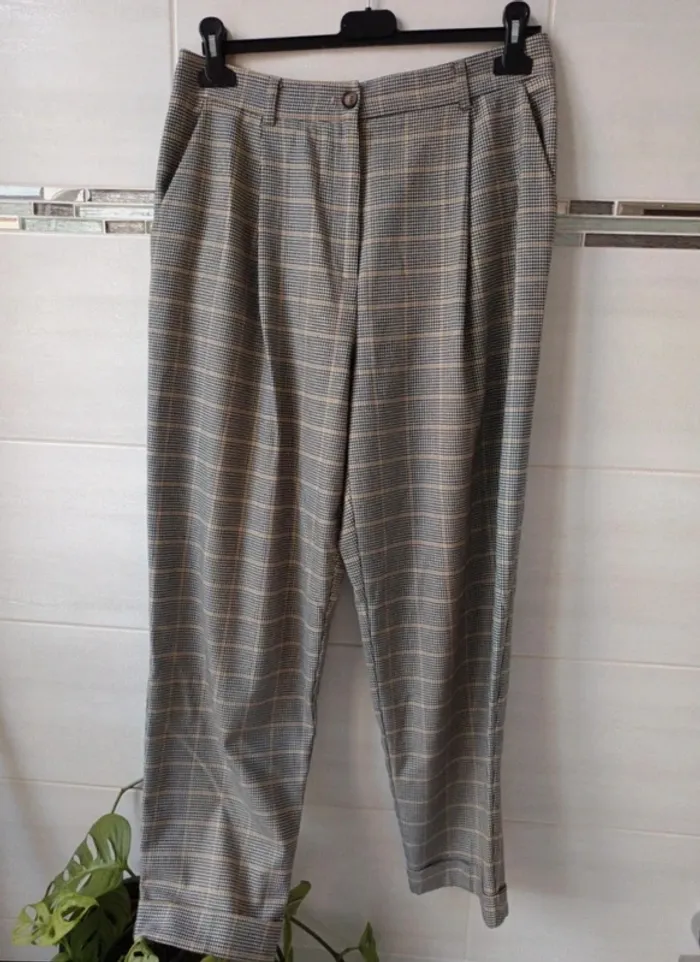 Superbe pantalon Monoprix taille haute jambes larges , t.42 - photo numéro 2