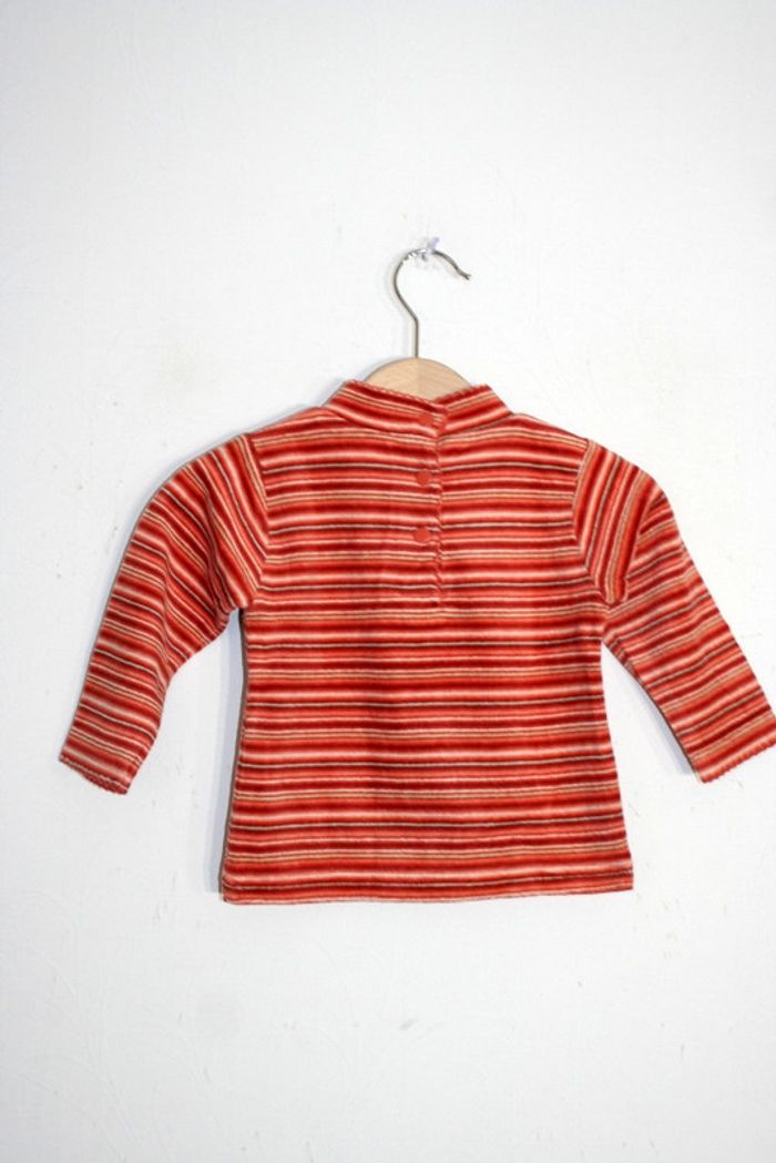 Haut velours rayé taille 12 mois - photo numéro 3