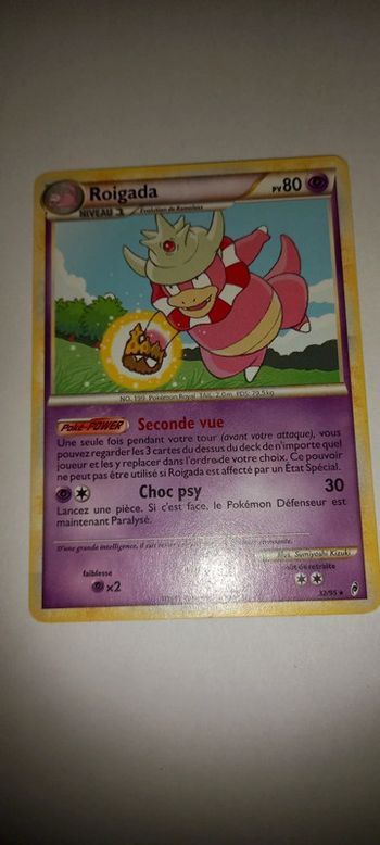 Carte pokémon roigada