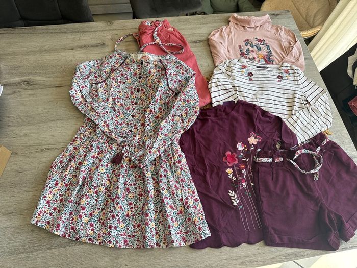 Lot sergent major Liberty fleurie 9/10 ans fille