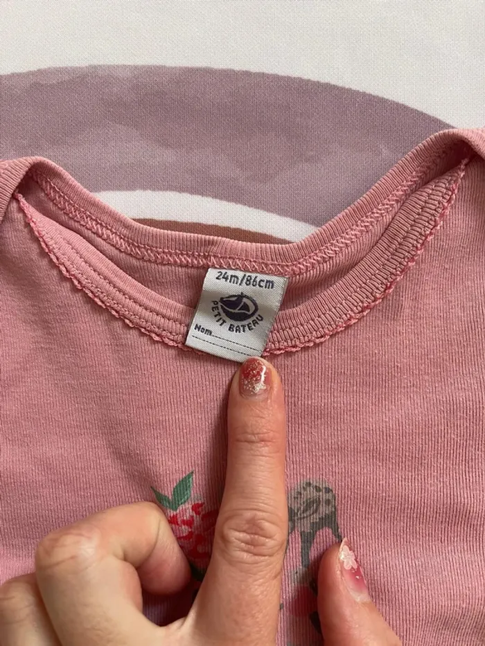 Body bébé fille manches longues – Petit Bateau – Taille 24 mois - photo numéro 3