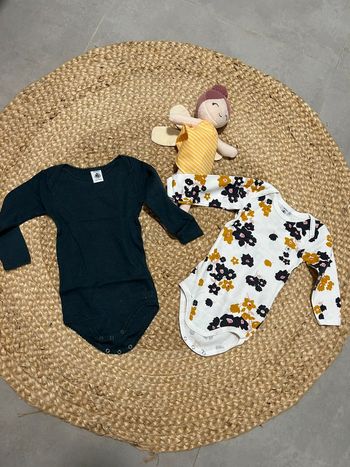 Lot de 2 bodies bébé fille petit bateau