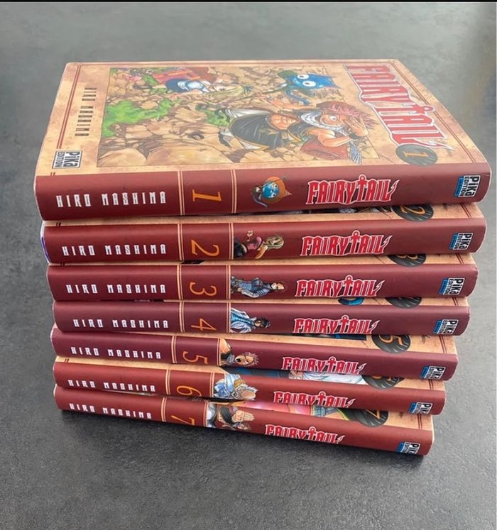Lot de mangas Fairytail - tomes 1 à 7