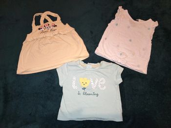 #tee-shirt bébé fille 3 mois#
