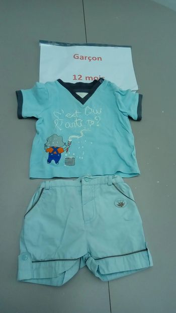 Ensemble t-shirt manches courtes short