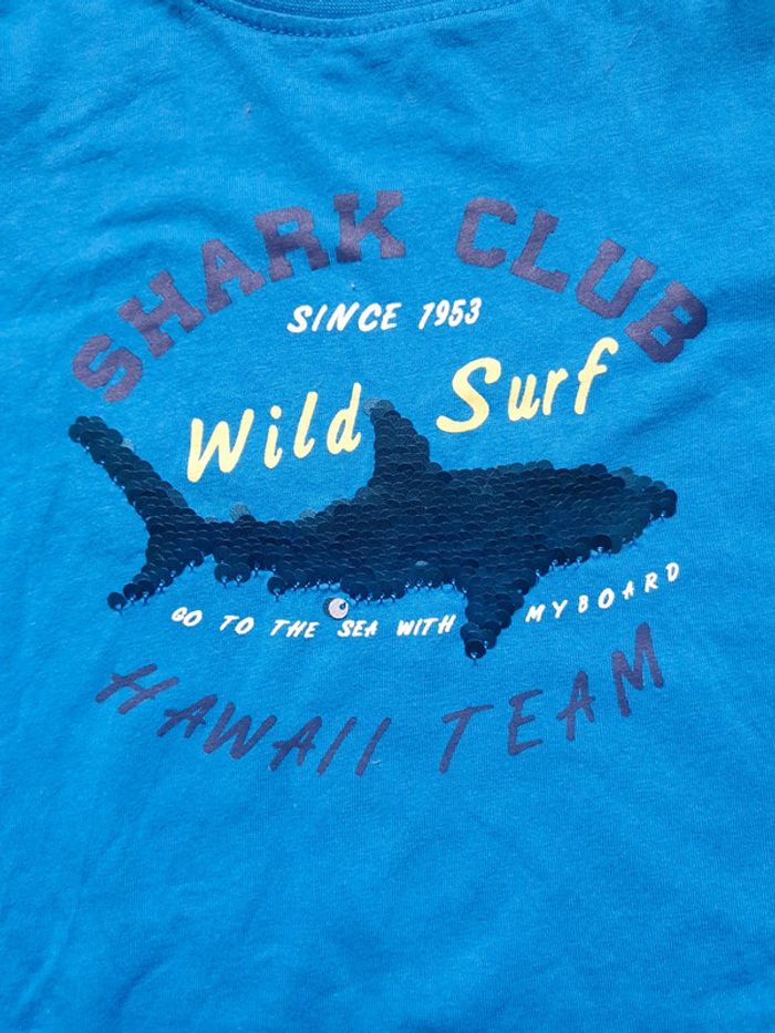 T-shirt ML bleu - photo numéro 3