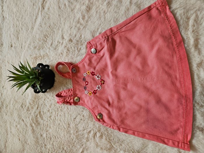 🌟 robe en jean rose - Taille 12 mois