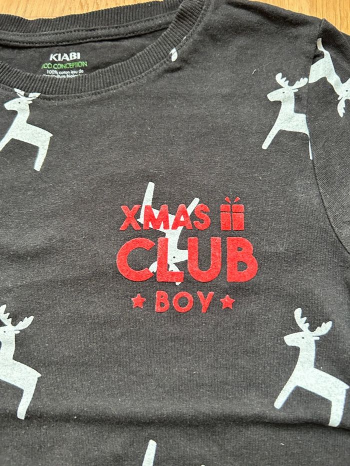 Haut t-shirt manches longues Noël garçon Kiabi - photo numéro 2