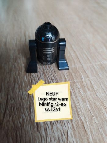 Lego star wars minifig r2-e6 sw1261 neuf