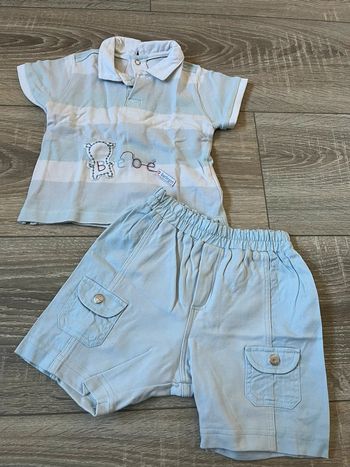 Ensemble bébé garçon 6 mois short t-shirt