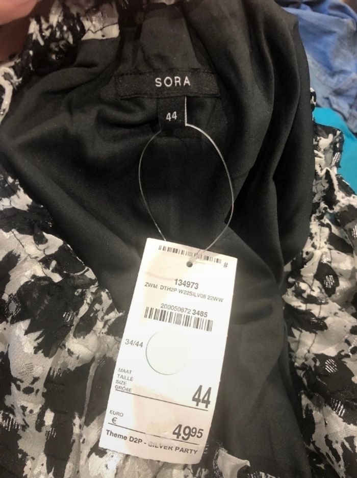 Blouse manche trois quart - Taille 44 - Sora - photo numéro 3