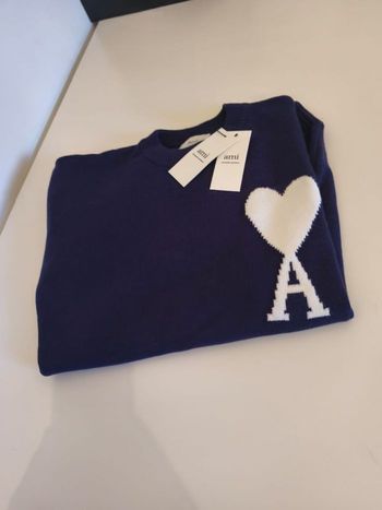 Pull ami paris bleu marine taille S 