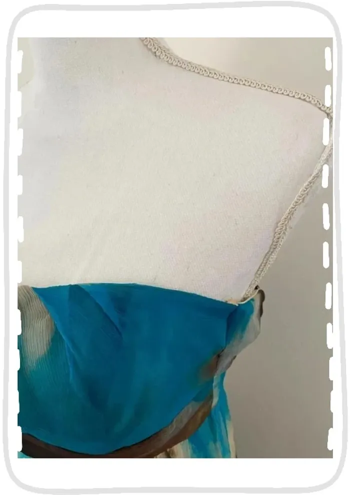 Sinequanone Robe Bustier Soie Taille 36/S - photo numéro 4