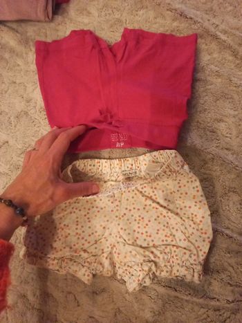 Lot 2 shorts été ou bas pyjama 12 mois