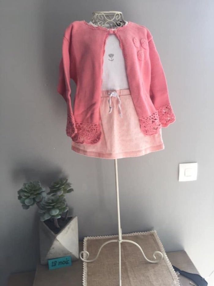 Robe + gilet fille 18 mois
