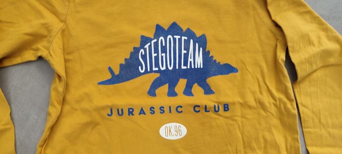 T-shirt jaune dino 10A - photo numéro 3