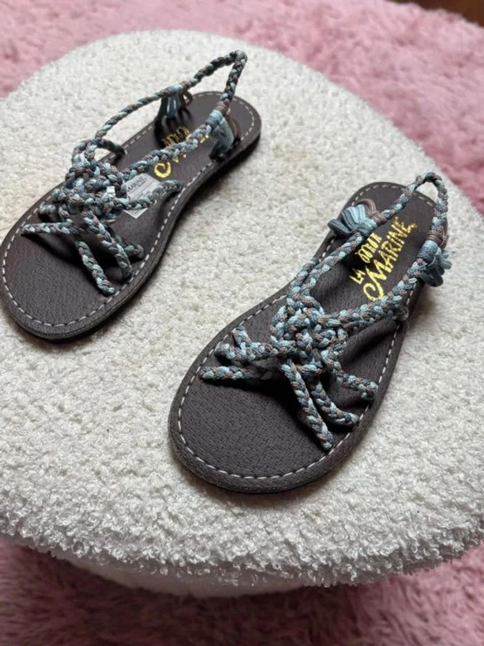 Sandalettes filles La Marine