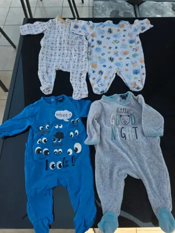Lot 4 pyjamas 3 mois garçon