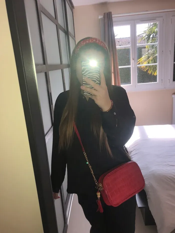 sac à bandoulière rouge - photo numéro 2