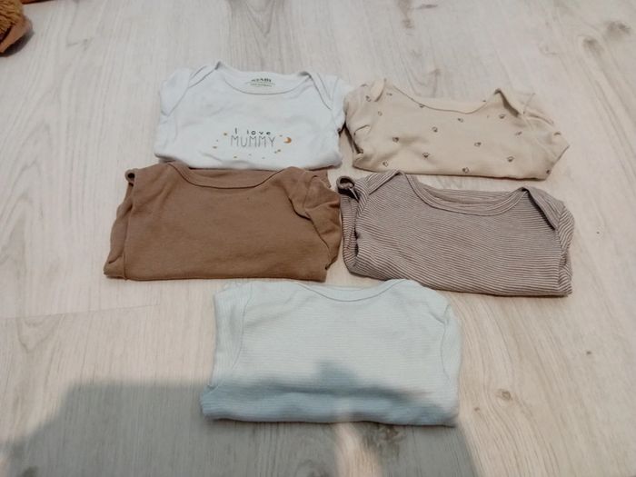 Lot de 5 body manche longue 3 mois