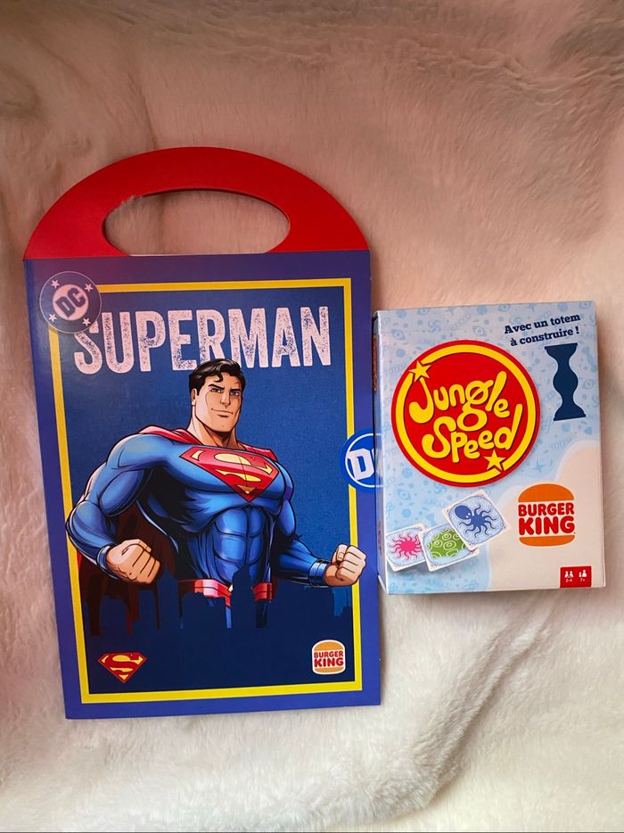Lot de 2 jeux Burger King (figurine Spiderman + jungle speed)