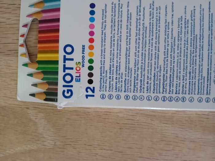 Giotto 12 crayons de couleur Elios - Neuf - photo numéro 3