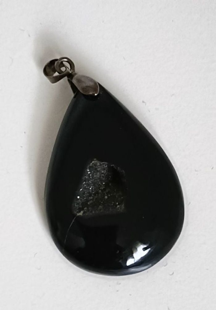 Pendentif Onyx Druzy