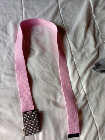 ceinture souple rose - ceinturon avec des strass